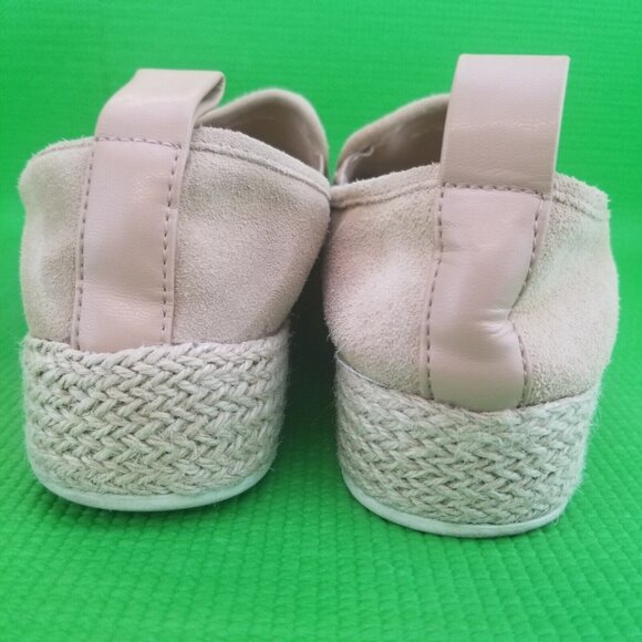 ✅Dolce Vita Travis Blush Suede Espadrille Platform Slip-On Shoes Women's Size 8 - Picture 5 of 15
